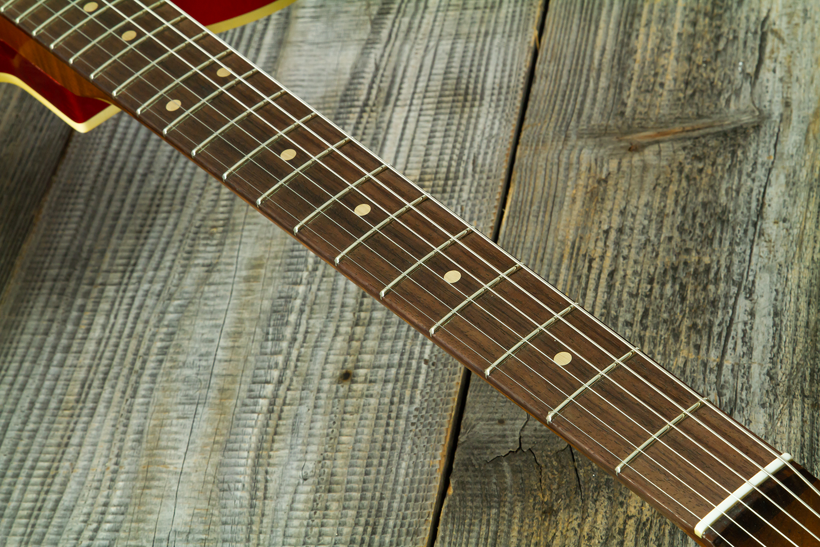 Fender Custom Shop Tele 1959 Vintage Custom 2s Ht Rw #r147953 - Journeyman Relic Candy Apple Red - Guitarra eléctrica con forma de tel - Variation 7