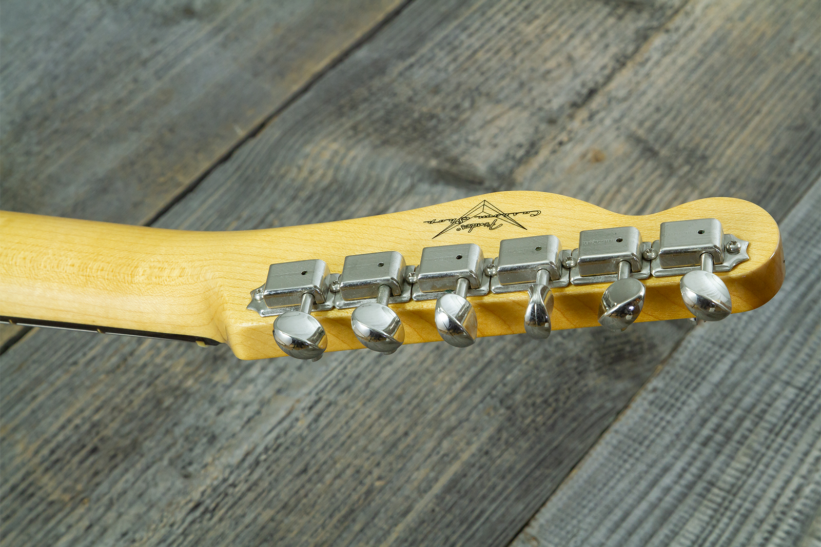 Fender Custom Shop Tele 1959 Vintage Custom 2s Ht Rw #r148052 - Time Capsule Lake Placid Blue - Guitarra eléctrica con forma de tel - Variation 11