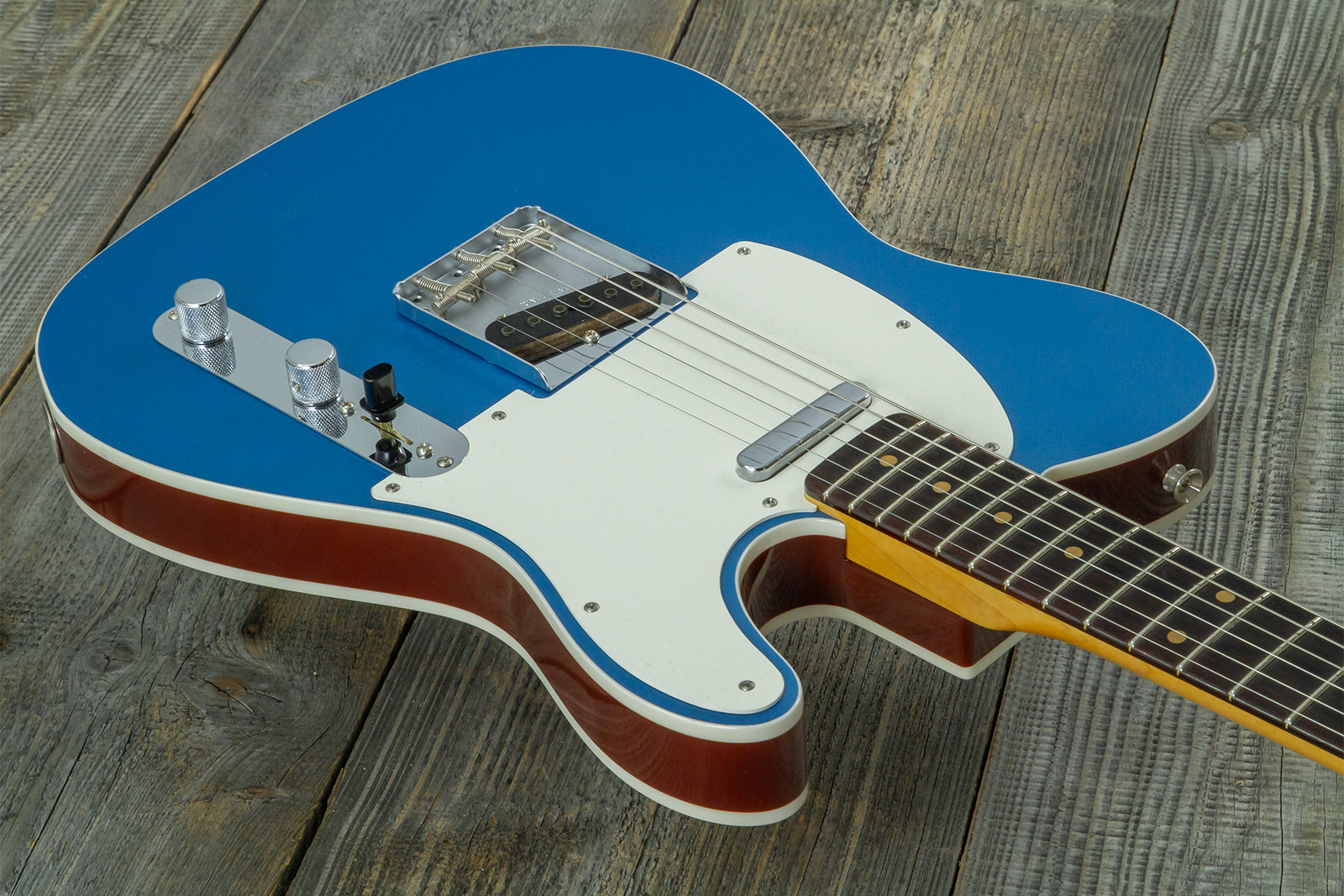 Fender Custom Shop Tele 1959 Vintage Custom 2s Ht Rw #r148052 - Time Capsule Lake Placid Blue - Guitarra eléctrica con forma de tel - Variation 3