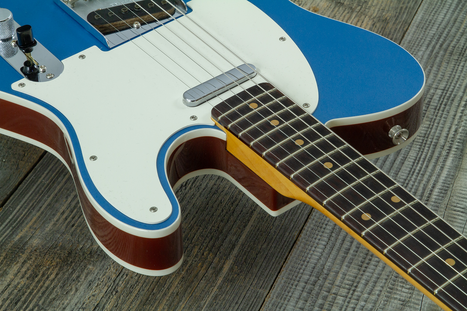 Fender Custom Shop Tele 1959 Vintage Custom 2s Ht Rw #r148052 - Time Capsule Lake Placid Blue - Guitarra eléctrica con forma de tel - Variation 5