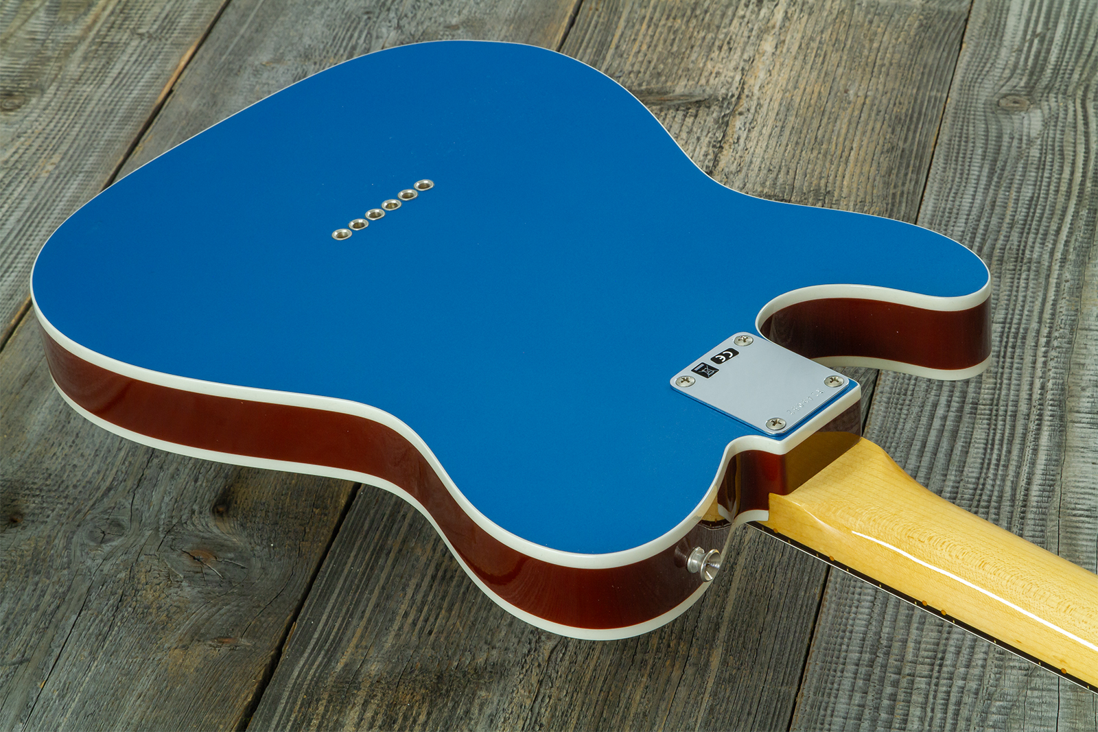 Fender Custom Shop Tele 1959 Vintage Custom 2s Ht Rw #r148052 - Time Capsule Lake Placid Blue - Guitarra eléctrica con forma de tel - Variation 8