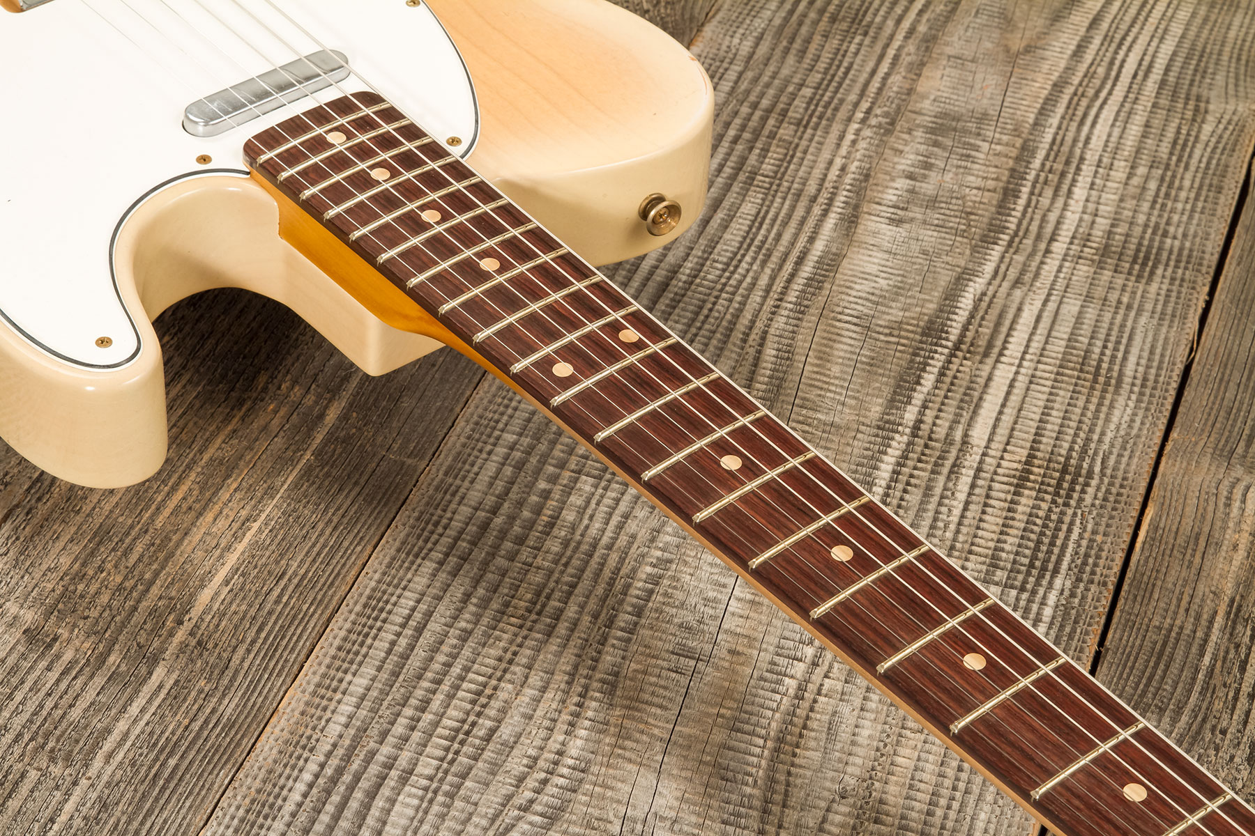 Fender Custom Shop Tele 1960 2s Ht Rw #r135928 - Relic Natural Blonde - Guitarra eléctrica con forma de tel - Variation 4