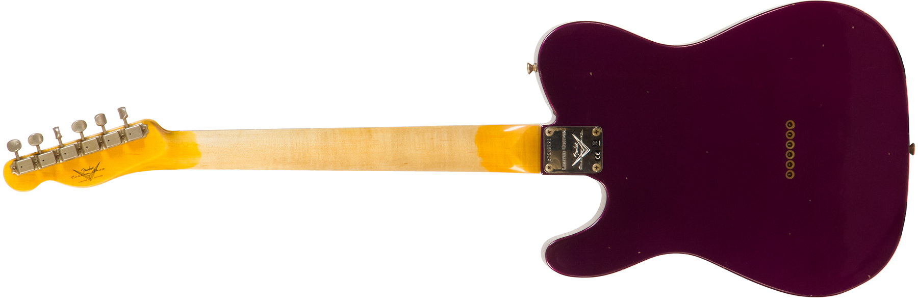 Fender Custom Shop Tele 1960 Rw #cz549121 - Journeyman Relic Purple Metallic - Guitarra eléctrica con forma de tel - Variation 1