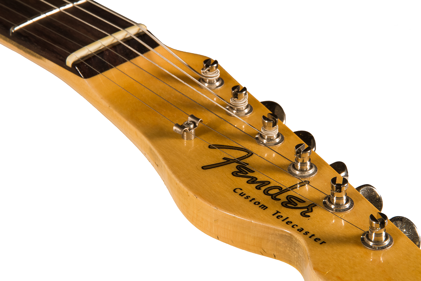 Fender Custom Shop Tele 1960 2s Ht Rw #r114759 - Journeyman Relic Black - Guitarra eléctrica con forma de tel - Variation 4