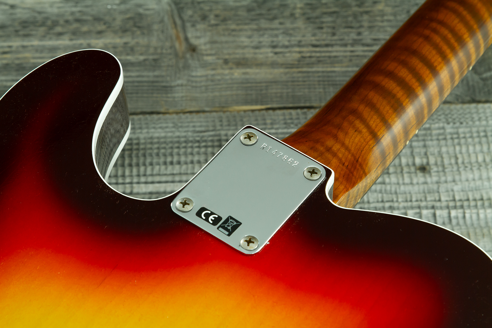 Fender Custom Shop Tele 1960 Vintage Custom 2s Ht Rw #r147862 - Journeyman Relic 3-color Sunburst - Guitarra eléctrica con forma de tel - Variation 10