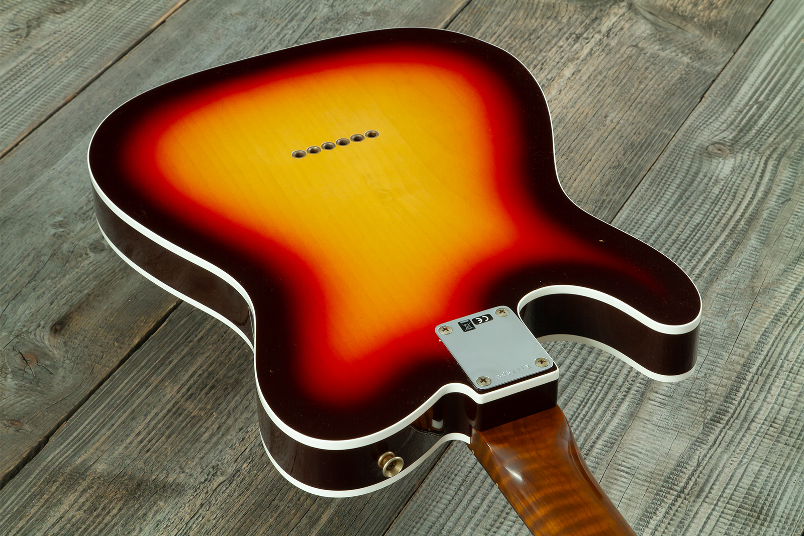 Fender Custom Shop Tele 1960 Vintage Custom 2s Ht Rw #r147862 - Journeyman Relic 3-color Sunburst - Guitarra eléctrica con forma de tel - Variation 8