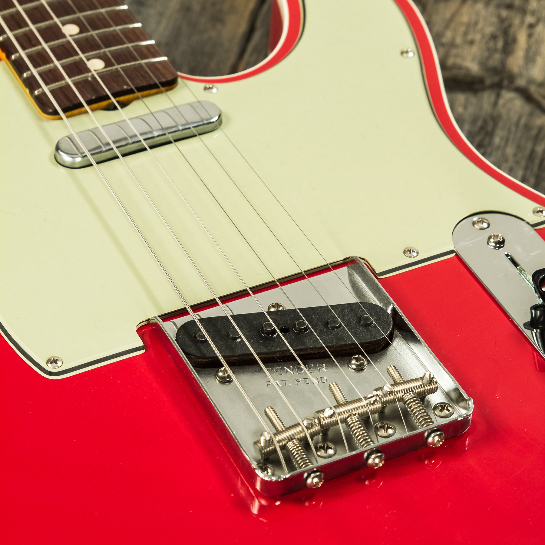 Fender Custom Shop Tele 1963 2s Ht Rw #r127693 - Closet Classic Fiesta Red - Guitarra eléctrica con forma de tel - Variation 5