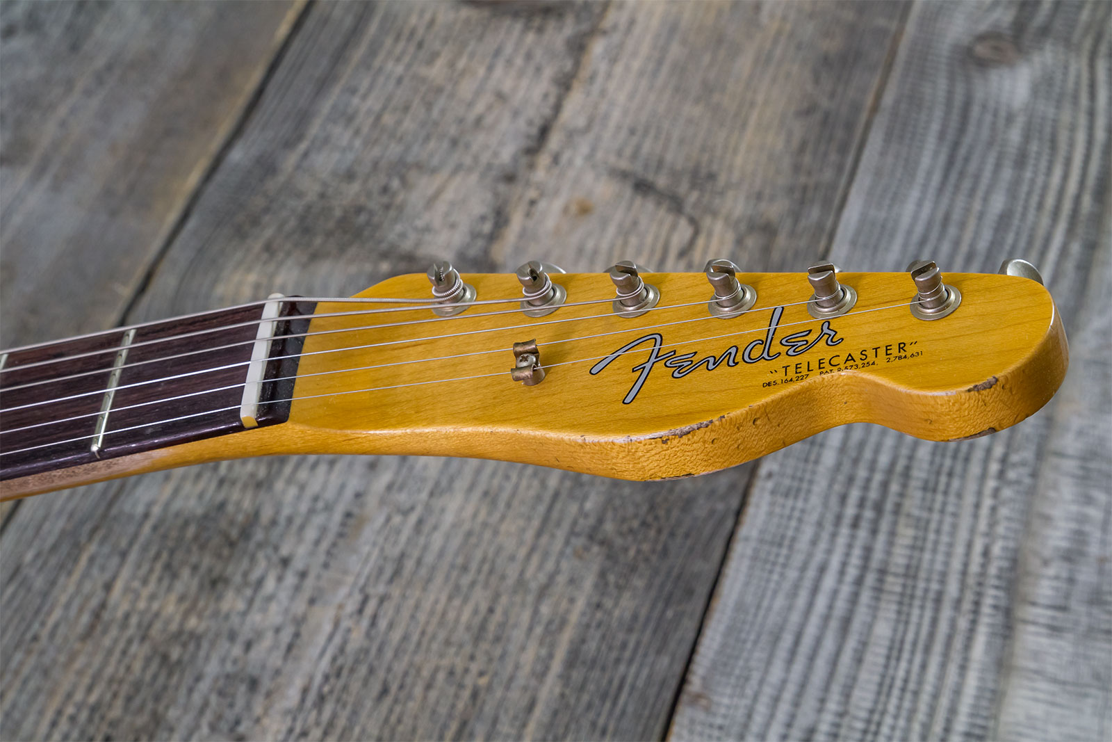 Fender Custom Shop Tele 1963 2s Ht Rw #r143447 - Black Over Hle Gold - Guitarra eléctrica con forma de tel - Variation 6