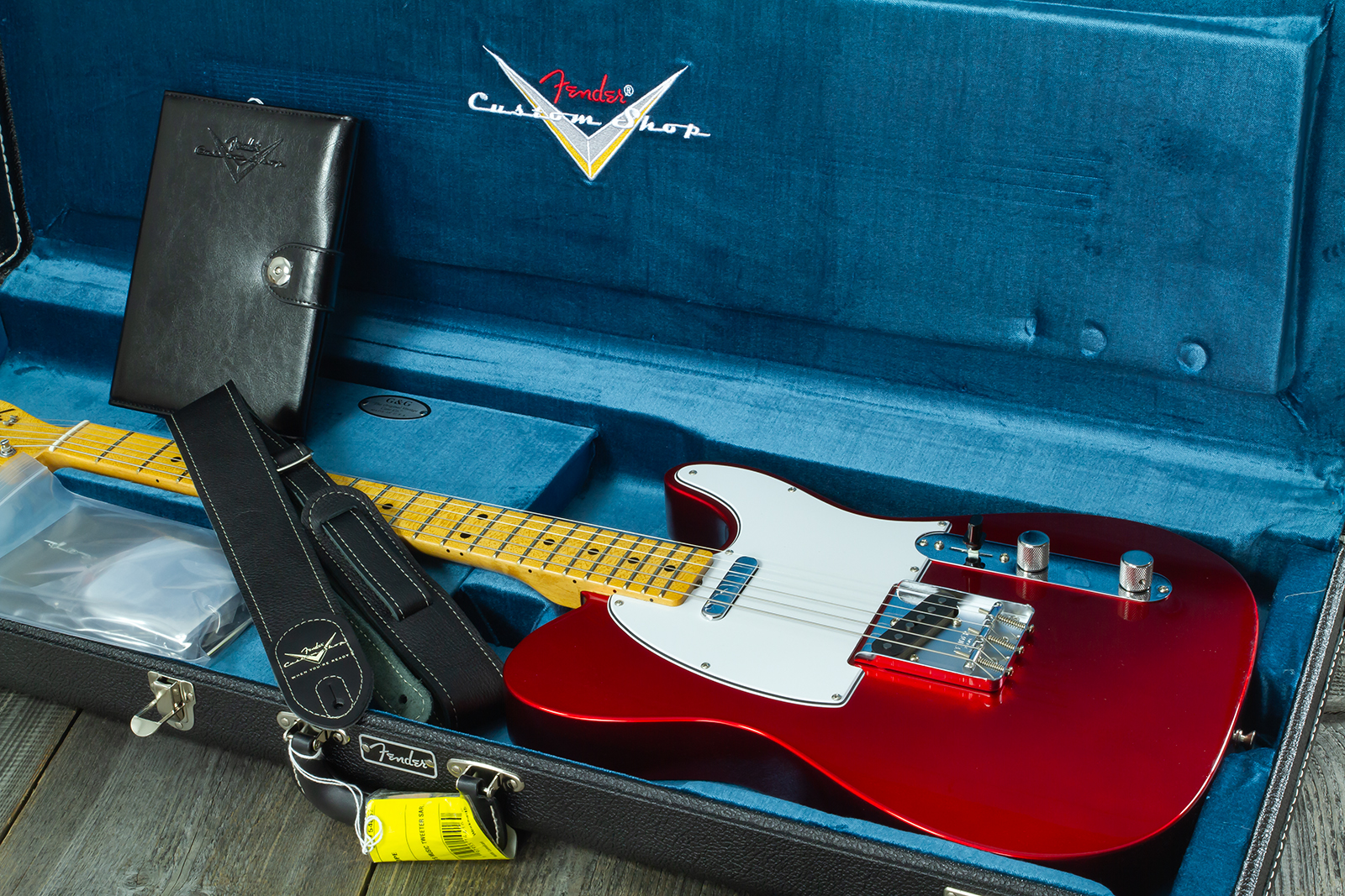Fender Custom Shop Tele 1969 2s Ht Mn #cz589311 - Nos Candy Apple Red - Guitarra eléctrica con forma de tel - Variation 11