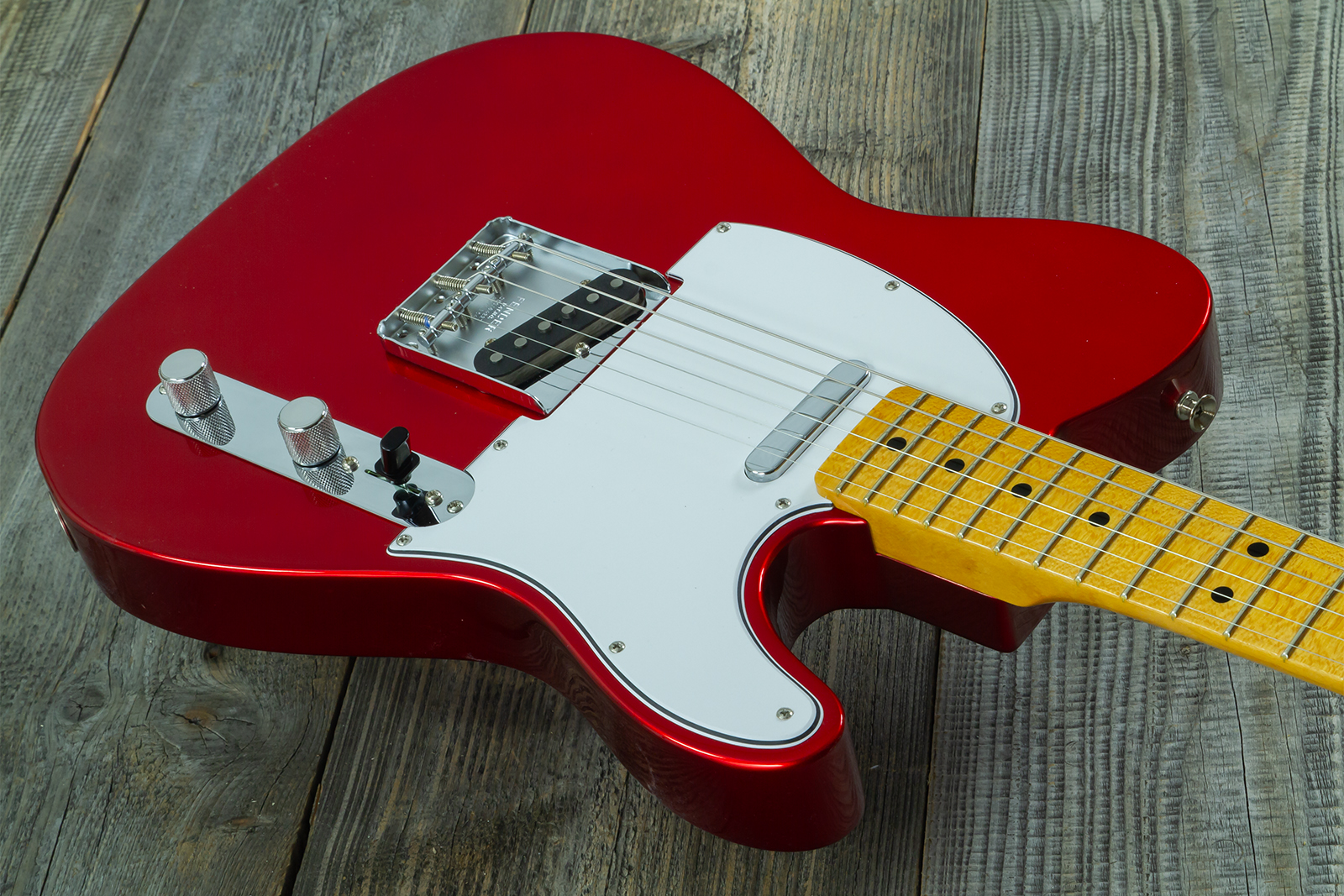 Fender Custom Shop Tele 1969 2s Ht Mn #cz589311 - Nos Candy Apple Red - Guitarra eléctrica con forma de tel - Variation 2