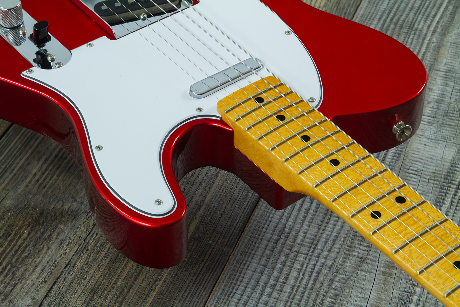 Fender Custom Shop Tele 1969 2s Ht Mn #cz589311 - Nos Candy Apple Red - Guitarra eléctrica con forma de tel - Variation 4