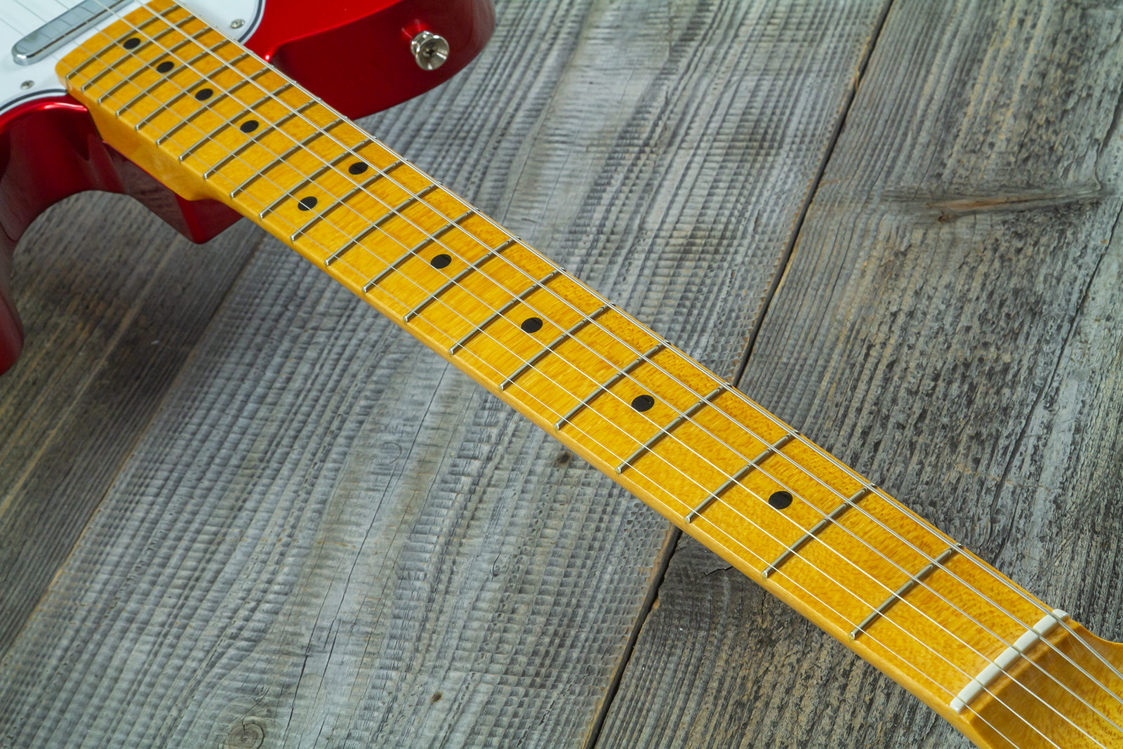 Fender Custom Shop Tele 1969 2s Ht Mn #cz589311 - Nos Candy Apple Red - Guitarra eléctrica con forma de tel - Variation 5