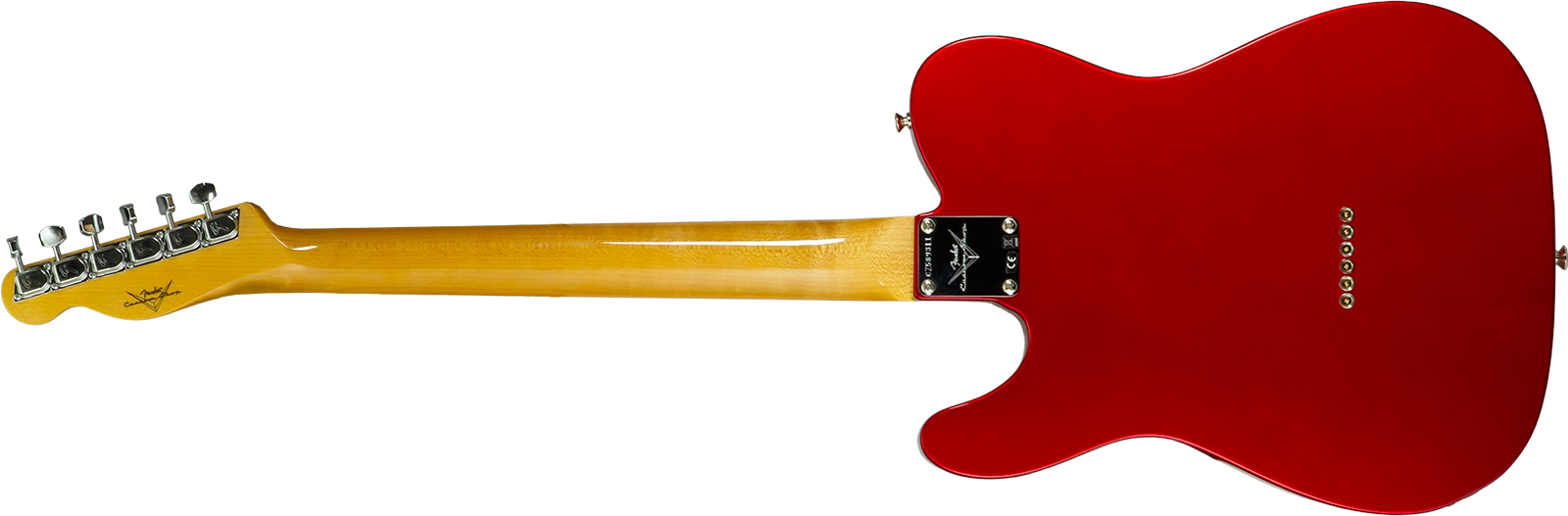 Fender Custom Shop Tele 1969 2s Ht Mn - Nos Candy Apple Red - Guitarra eléctrica con forma de tel - Variation 1