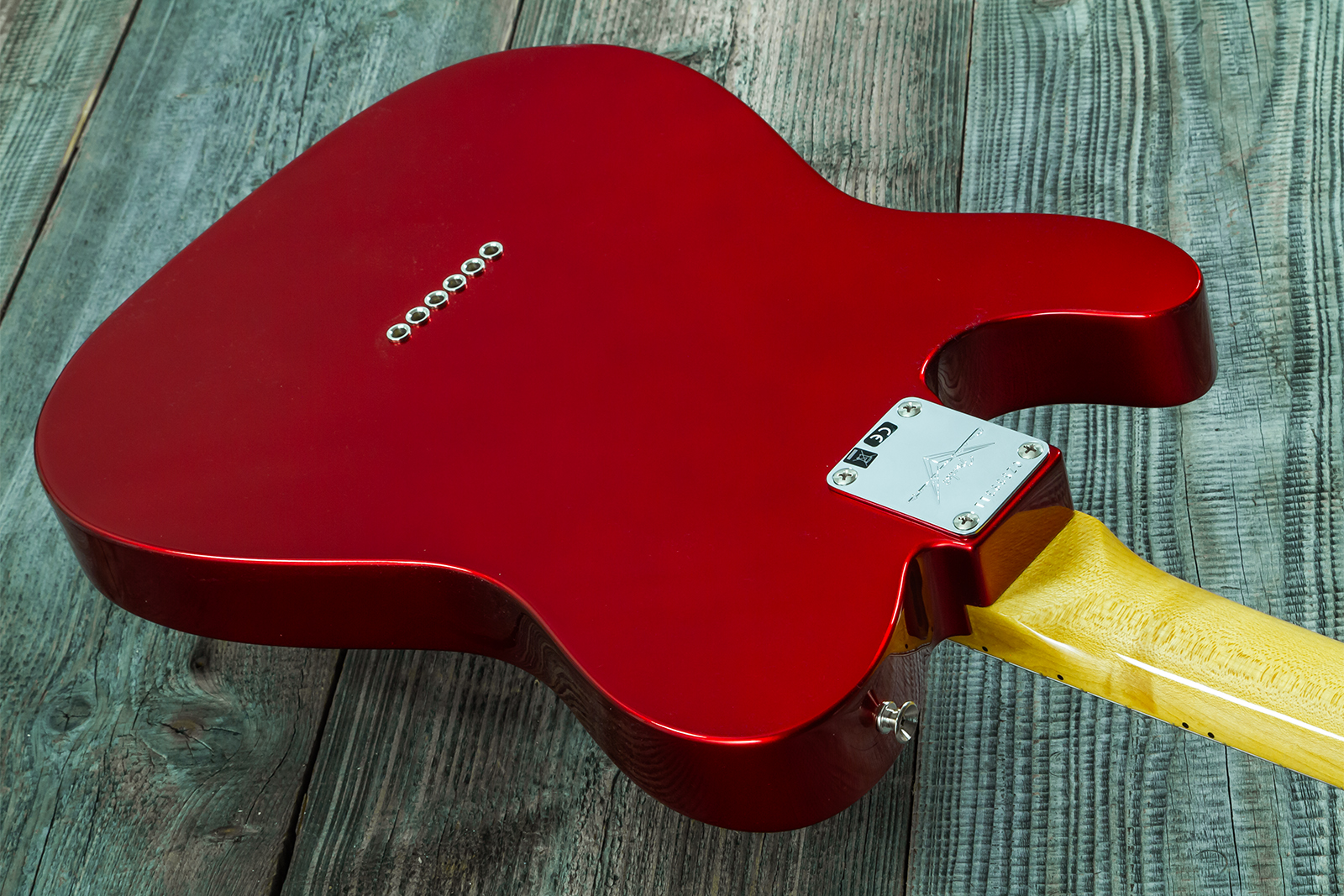 Fender Custom Shop Tele 1969 2s Ht Mn - Nos Candy Apple Red - Guitarra eléctrica con forma de tel - Variation 7