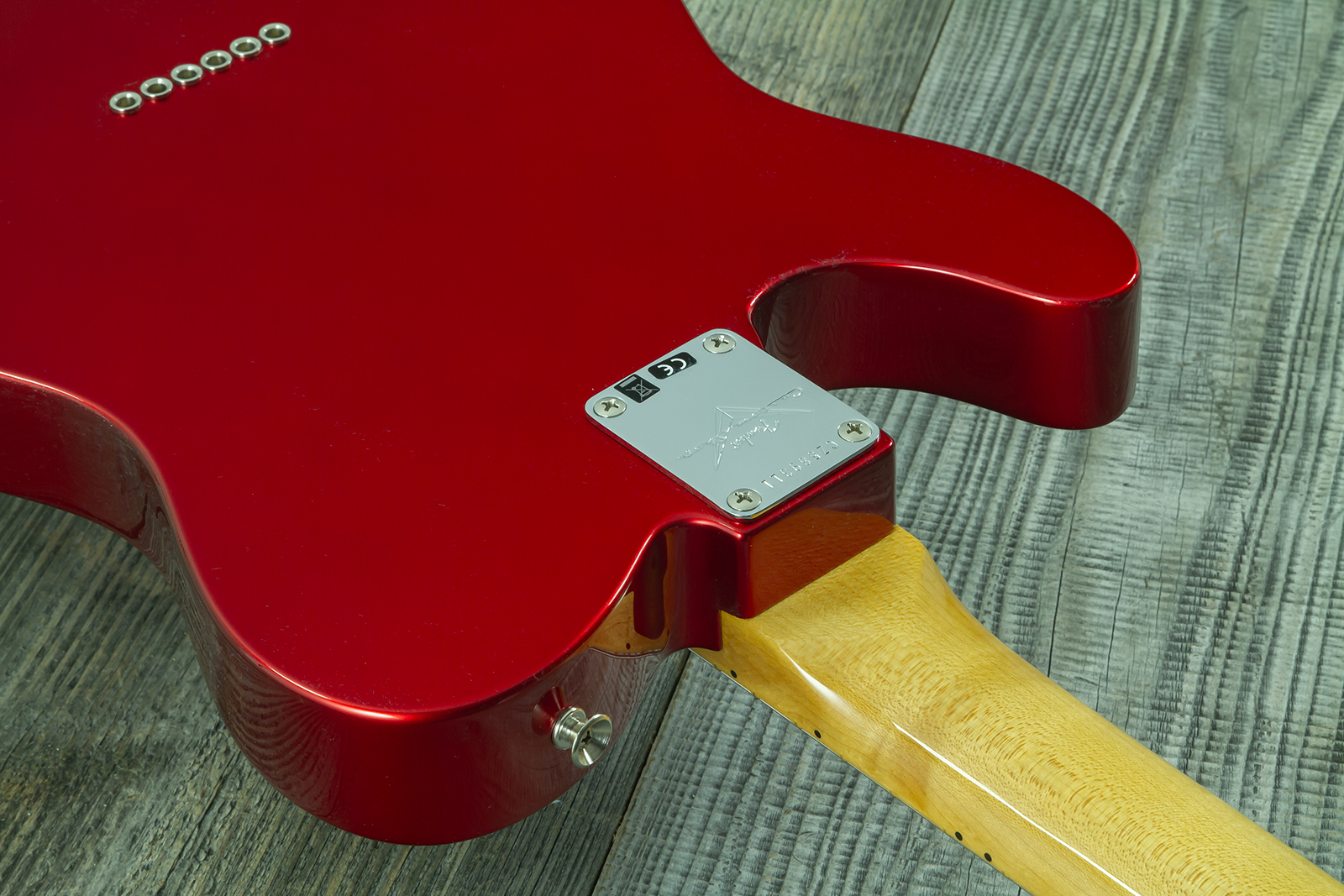 Fender Custom Shop Tele 1969 2s Ht Mn - Nos Candy Apple Red - Guitarra eléctrica con forma de tel - Variation 8