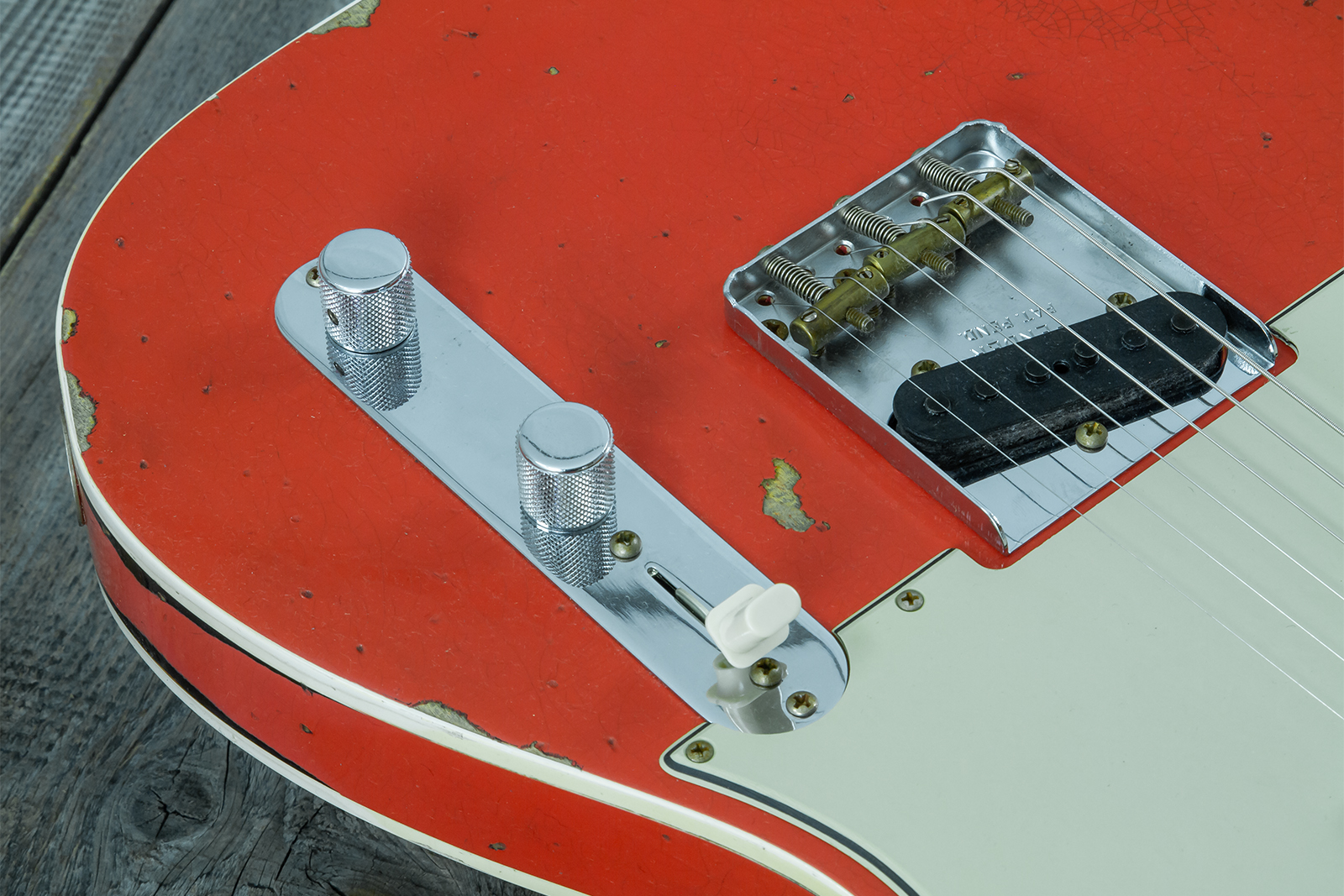 Fender Custom Shop Tele Custom 1960 2s Ht Rw #cz579562 - Heavy Relic Tahitian Coral O. 3-color Sunburst - Guitarra eléctrica con forma de tel - Variat