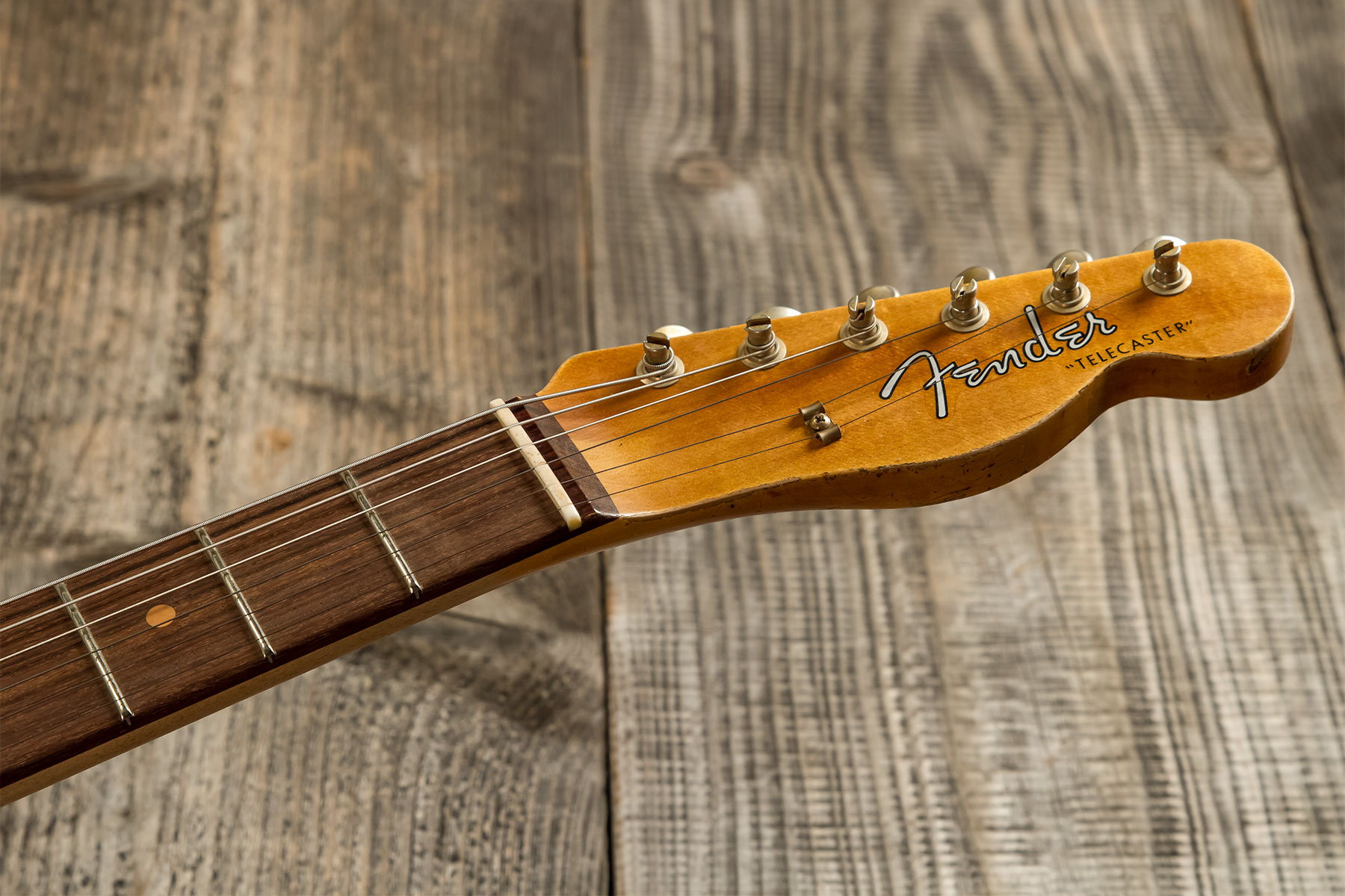 Fender Custom Shop Tele Custom 1960 2s Ht Rw #cz579606 - Heavy Relic Lake Placid Blue O. 3-color Sunburst - Guitarra eléctrica con forma de tel - Vari
