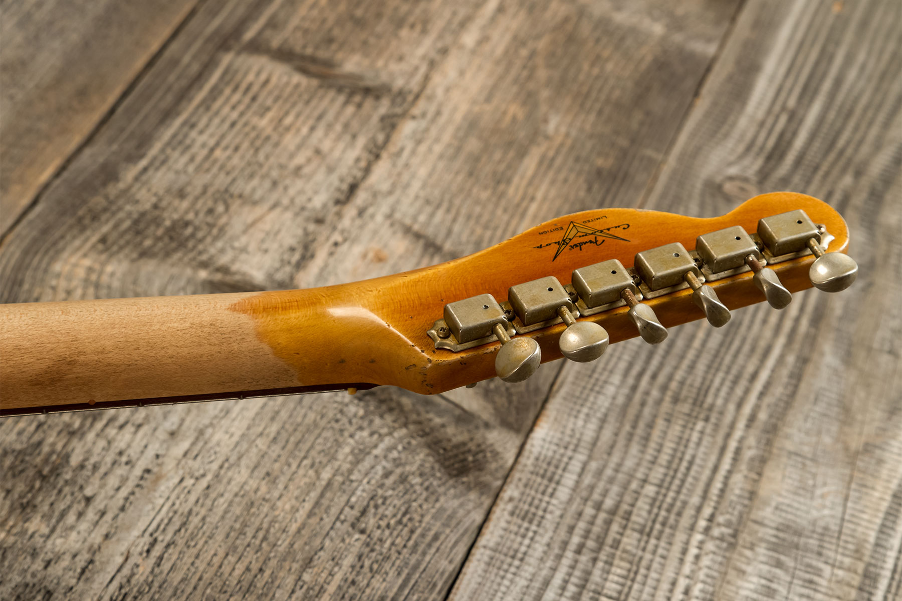 Fender Custom Shop Tele Custom 1960 2s Ht Rw #cz579606 - Heavy Relic Lake Placid Blue O. 3-color Sunburst - Guitarra eléctrica con forma de tel - Vari