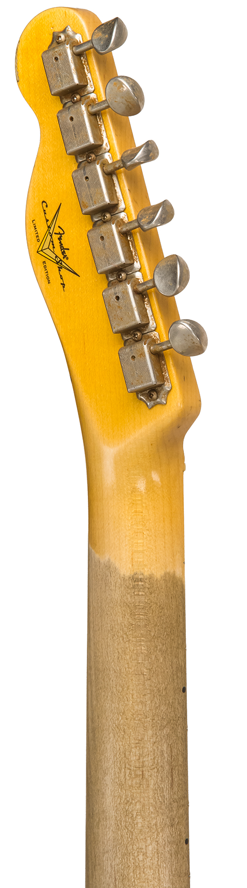 Fender Custom Shop Tele Custom 1963 2020 Ltd Rw #cz545983 - Relic Chartreuse Sparkle - Guitarra eléctrica con forma de tel - Variation 5