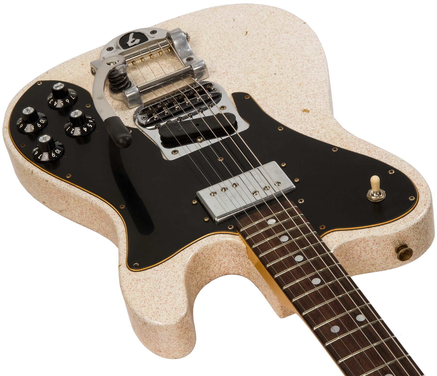Fender Custom Shop Tele Custom '70s Sh Trem Bigsby Rw #cz548336 - Journeyman Relic Autumn Shimmer - Guitarra eléctrica con forma de tel - Variation 2