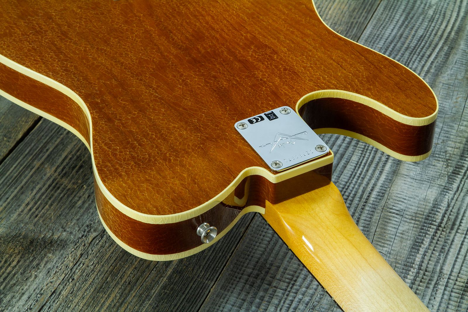 Fender Custom Shop Tele / Double Esquire Custom 2s Ht Rw #cz590971 - Closet Classic Aged Natural - Guitarra eléctrica con forma de tel - Variation 9