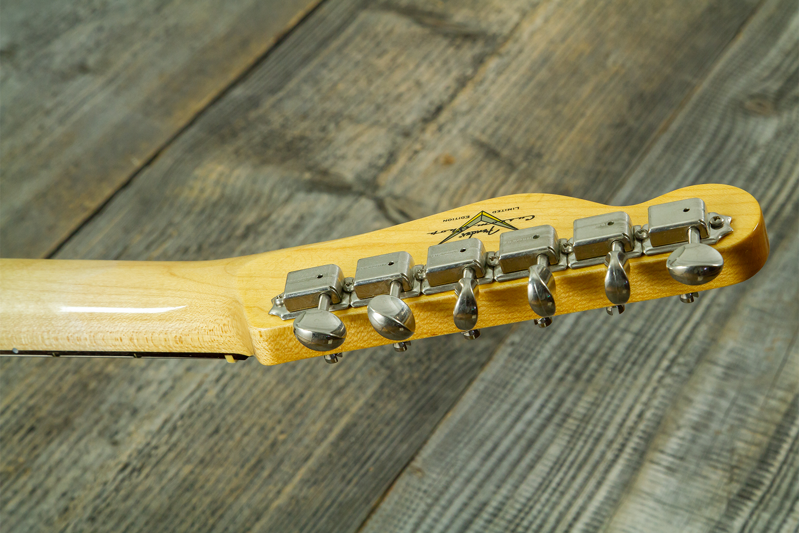 Fender Custom Shop Tele / Double Esquire Custom 2s Ht Rw #cz590971 - Closet Classic Aged Natural - Guitarra eléctrica con forma de tel - Variation 11