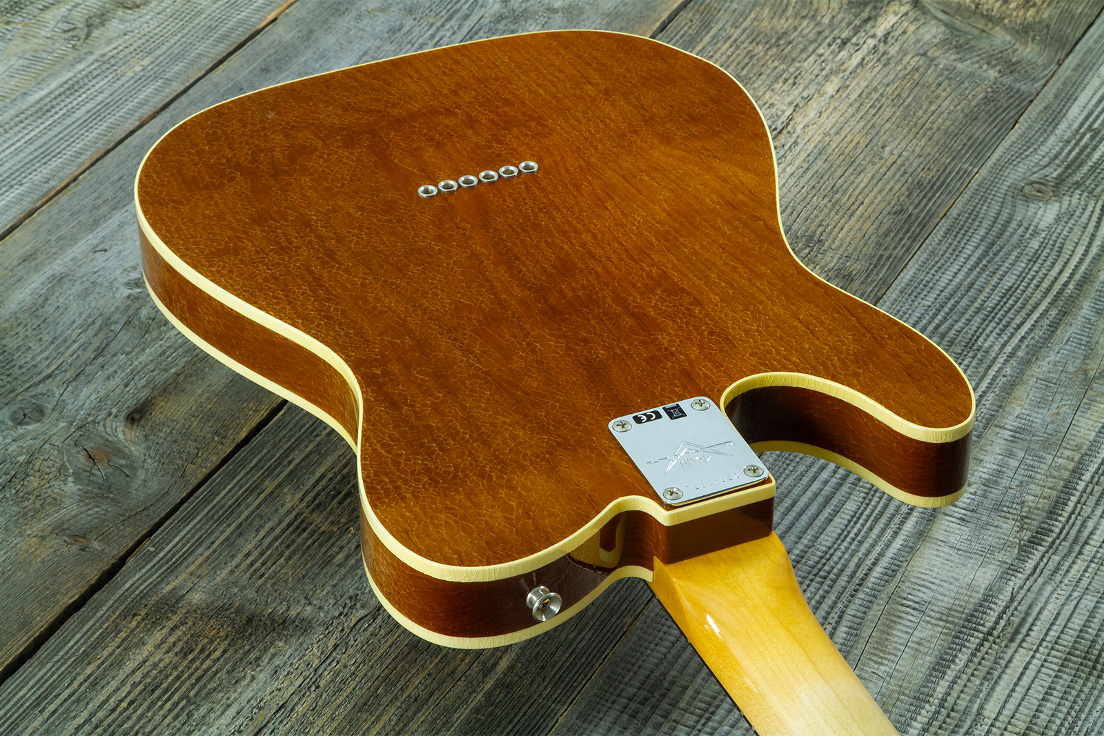 Fender Custom Shop Tele / Double Esquire Custom 2s Ht Rw #cz590971 - Closet Classic Aged Natural - Guitarra eléctrica con forma de tel - Variation 7