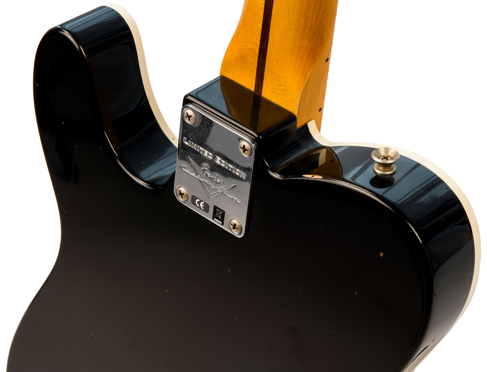 Fender Custom Shop Double Esquire/tele Custom 2s Ht Mn #r97434 - Journeyman Relic Aged Pink Paisley - Guitarra eléctrica semi caja - Variation 4