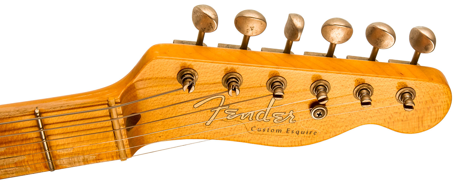 Fender Custom Shop Double Esquire/tele Custom 2s Ht Mn #r97434 - Journeyman Relic Aged Pink Paisley - Guitarra eléctrica semi caja - Variation 5