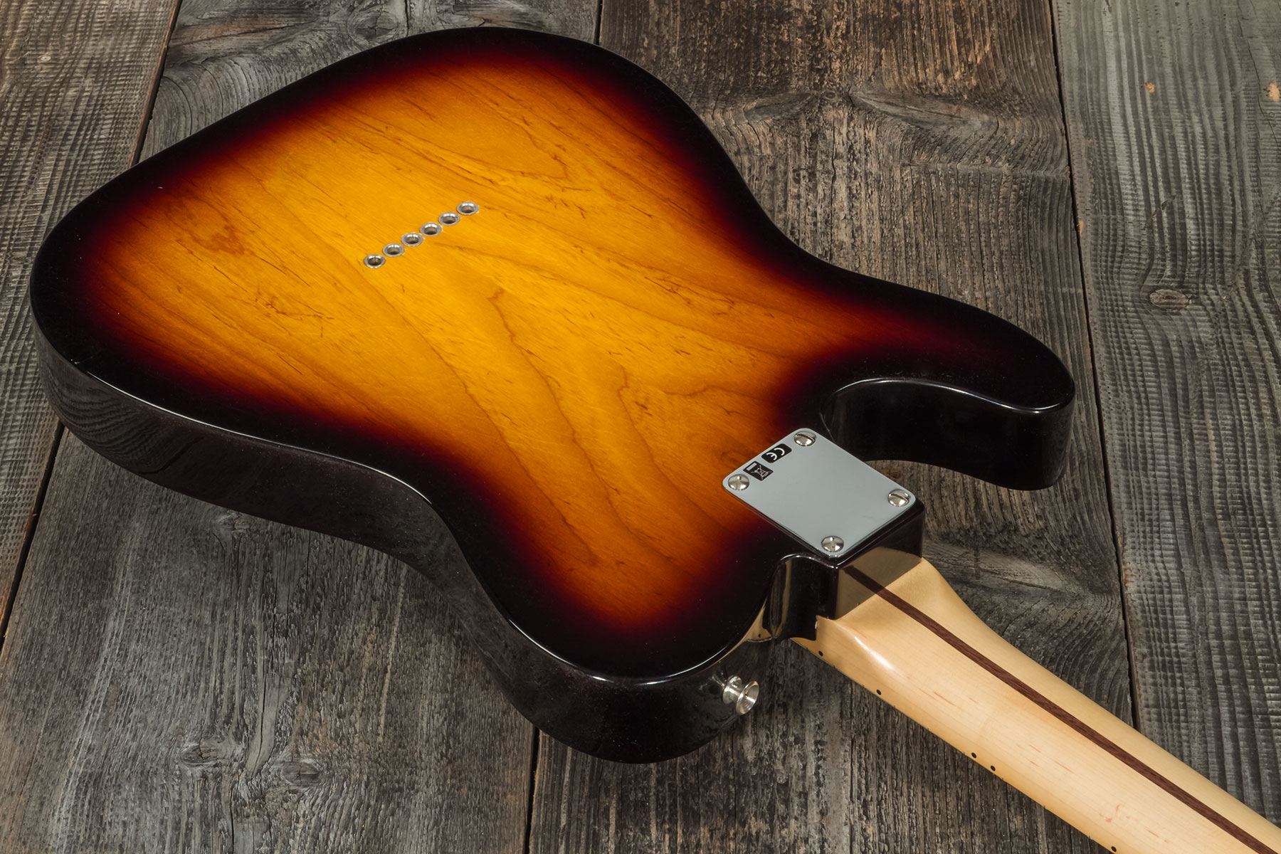 Fender Custom Shop Tele Thinline '50s 2s Ht Mn #r128616 - Closet Classic 2-color Sunburst - Guitarra eléctrica con forma de tel - Variation 7