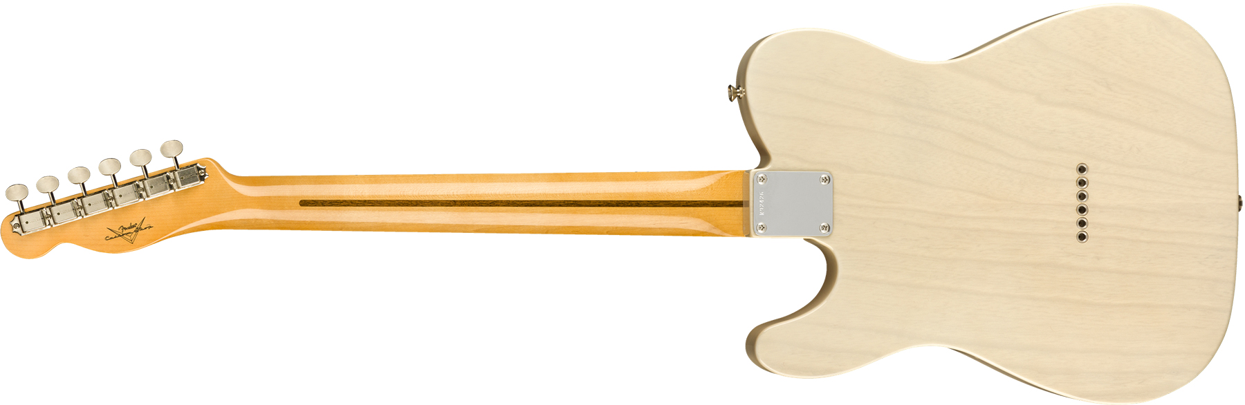 Fender Custom Shop Tele Vintage Custom 1958 Top Load Ltd Mn - Nos Aged White Blonde - Guitarra eléctrica con forma de tel - Variation 1