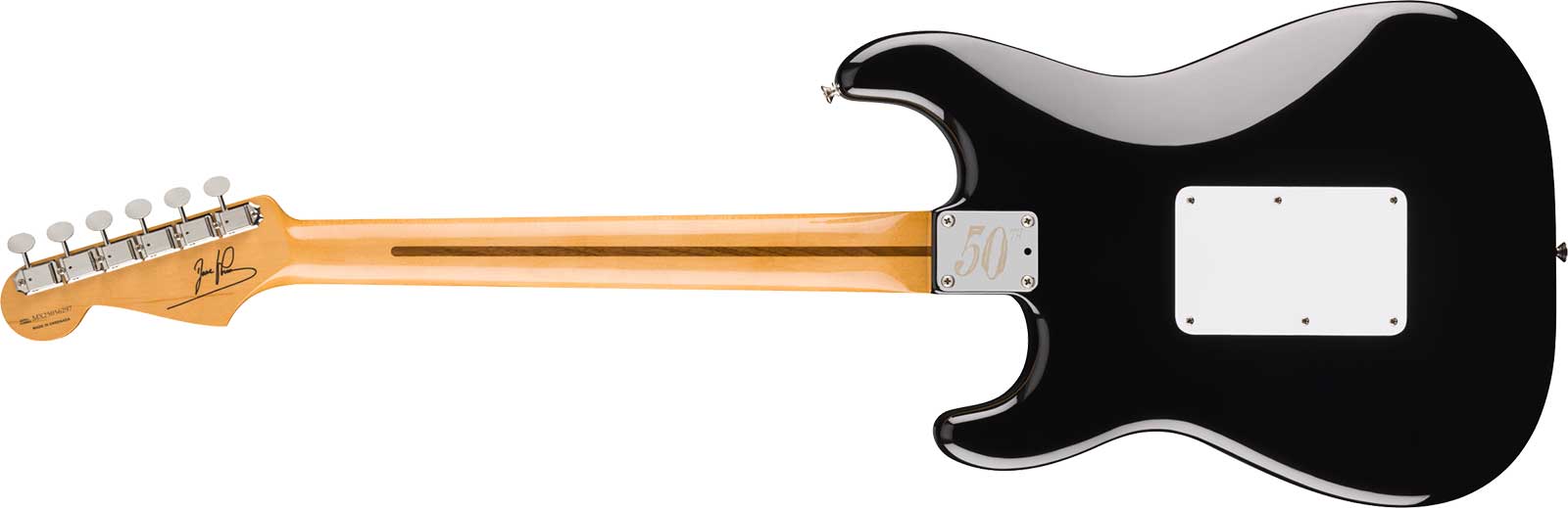 Fender Dave Murray Strat 50th Ann. Mex Ltd Signature Hsh Seymour Duncan Fr Rw - Black - Guitarra eléctrica de autor - Variation 1