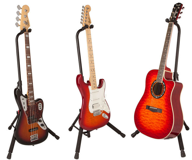 Fender Deluxe Hanging Guitar Stand - Black/red - - Soportes - Variation 2