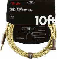 Deluxe Instrument Cable, Straight/Angle, 10ft - Tweed