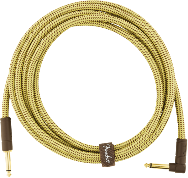 Fender Deluxe Instrument Cable Droit/coude 10ft Tweed - Cable - Variation 1