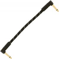 Deluxe Instrument Patch Cable, Angle/Angle, 6inch - Black Tweed