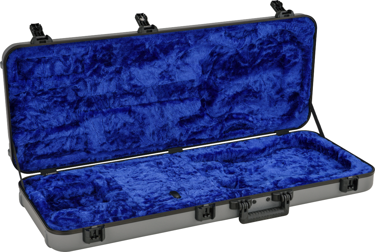 Fender Deluxe Molded Strat/tele Electric Guitar Case Abs Silver/blue - Maleta para guitarra eléctrica - Variation 1