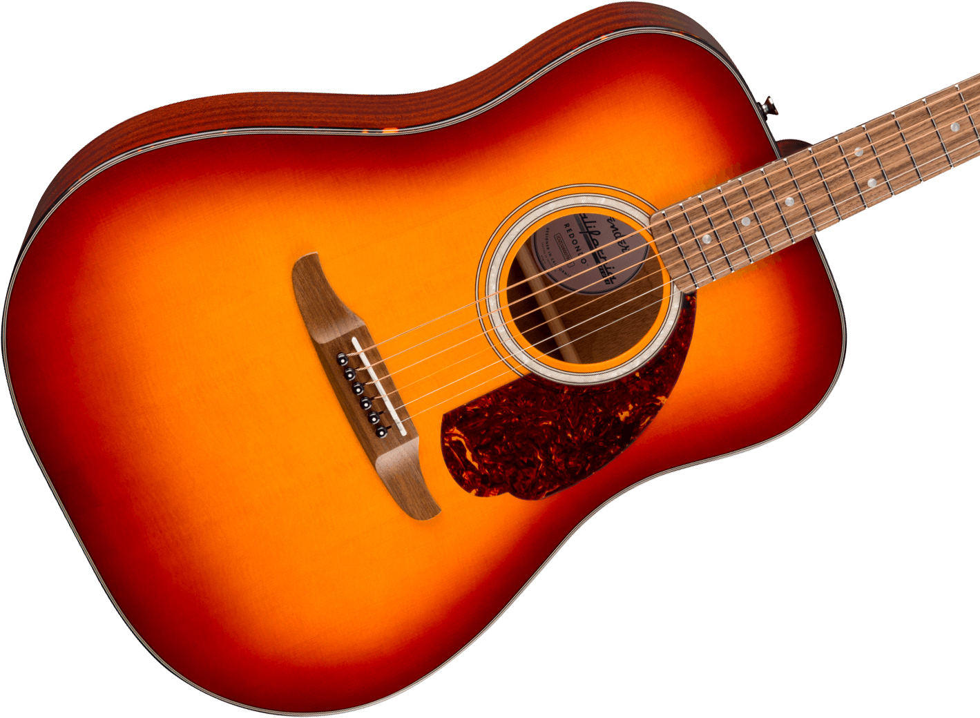Fender Deluxe Redondo California Dreadnought Epicea Acajou Noy - Sienna Sunburst - Guitarra folk - Variation 2