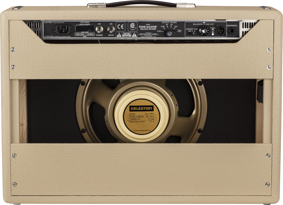 Fender Deluxe Reverb Tone Master 100w 1x12 Blonde - Combo amplificador para guitarra eléctrica - Variation 1