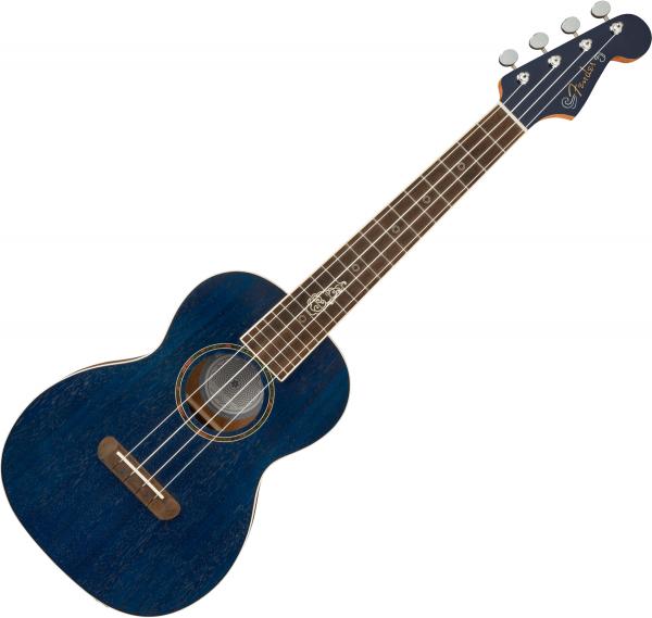 Ukulele Fender Dhani Harrison Tenor Uke - Sapphire blue