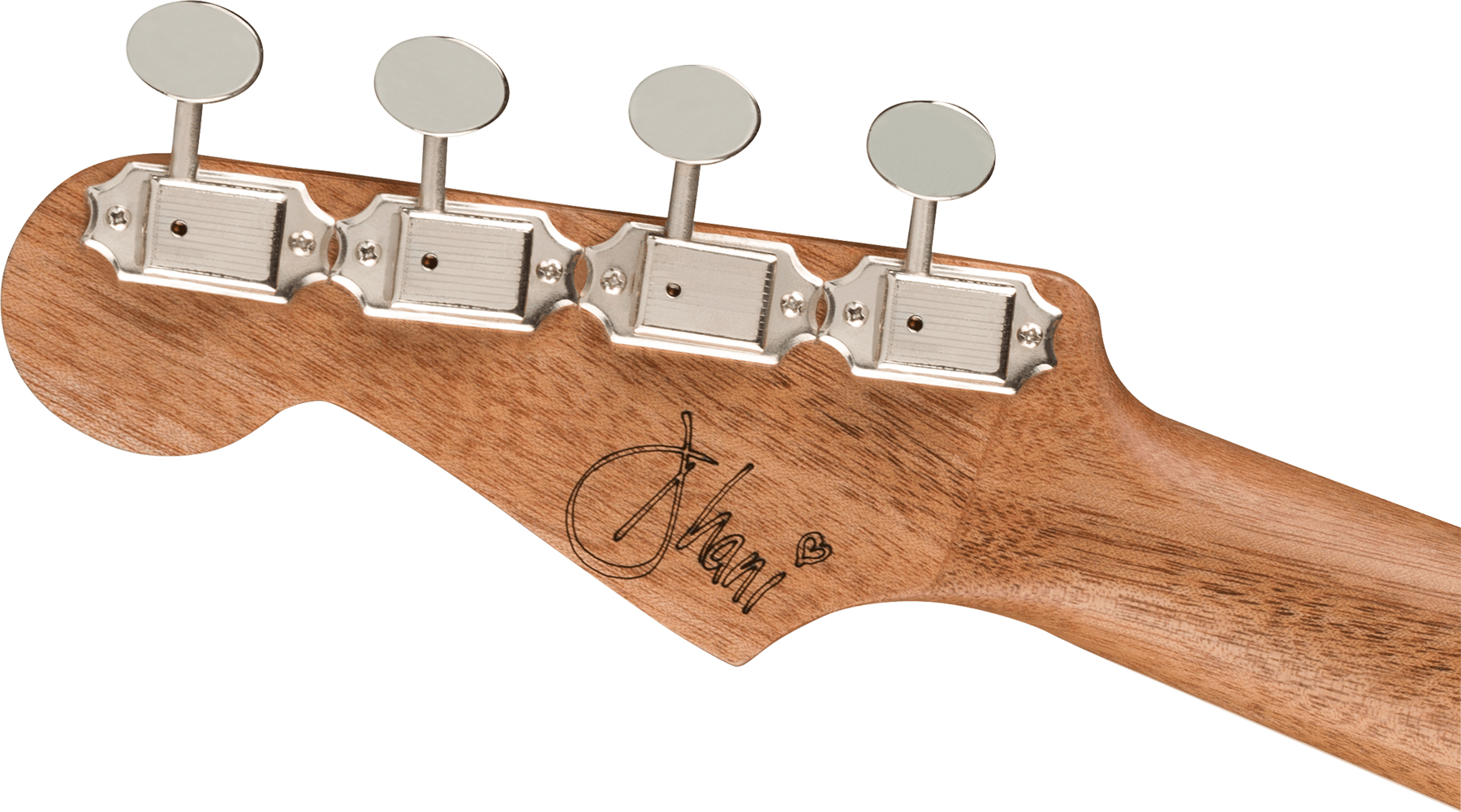 Fender Dhani Harrison Uke Signature Tenor Tout Ovangkol Noy +housse - Sapphire Blue - Ukulele - Variation 4