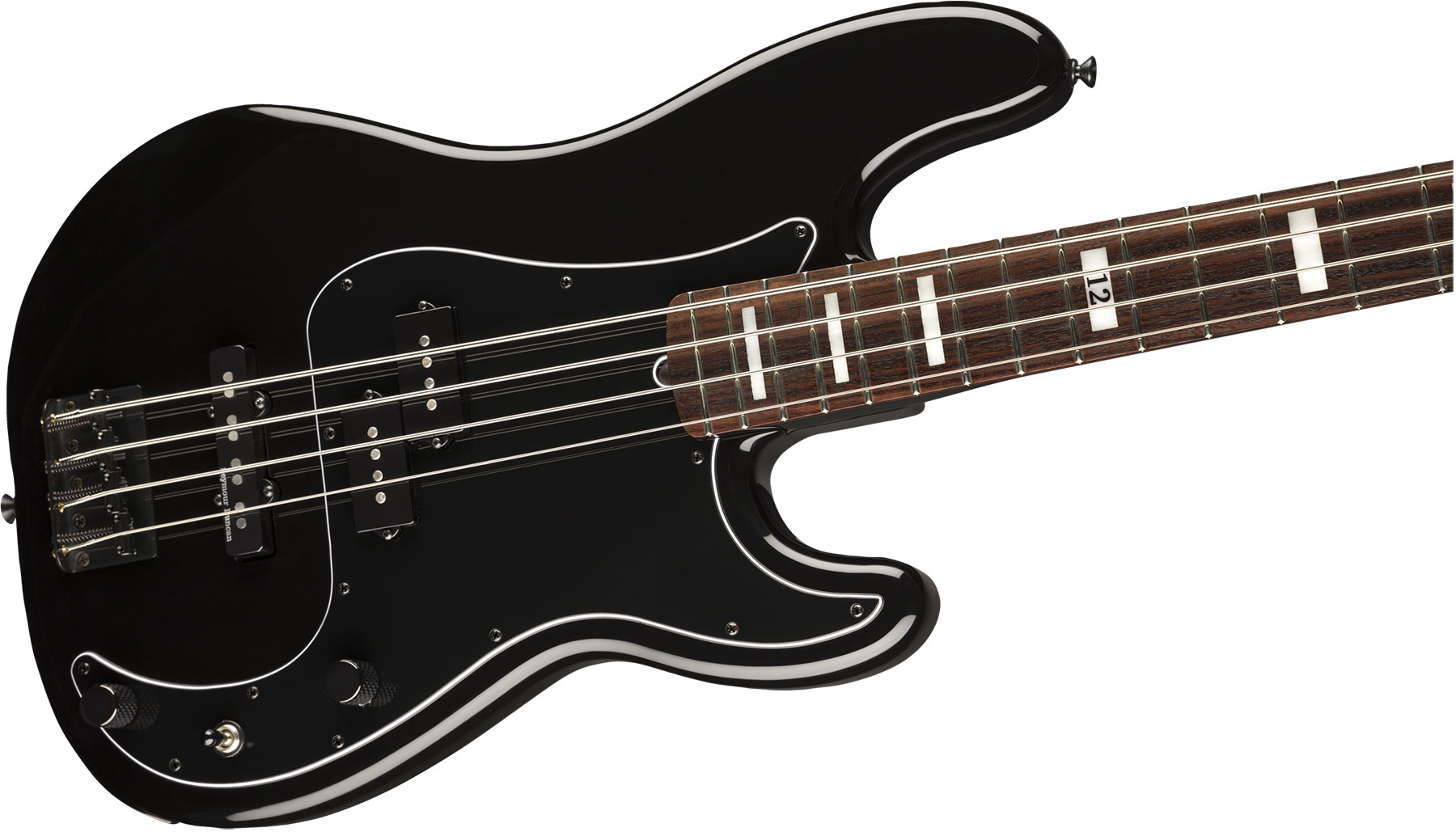 Fender Duff Mckagan Precision Bass Deluxe Signature Rw - Black - Bajo eléctrico de cuerpo sólido - Variation 2