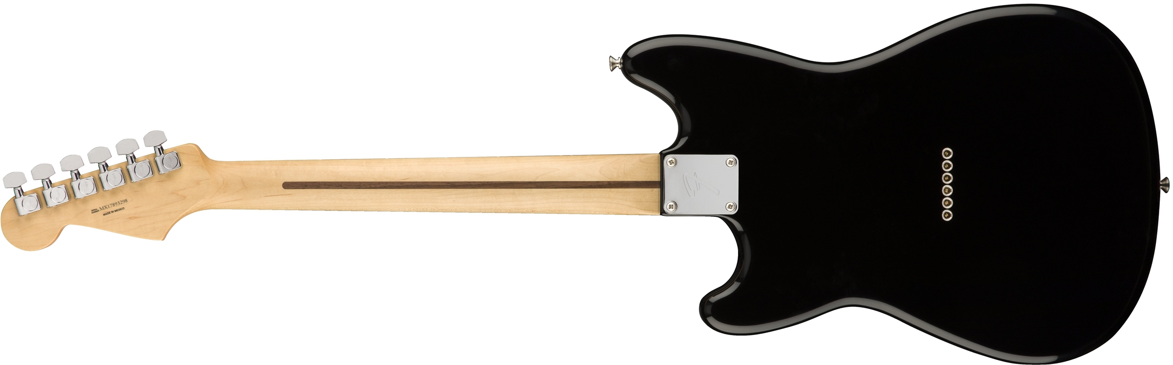 Fender Duo-sonic Hs Offset Mex Pf Diapason Court - Black - Guitarra electrica retro rock - Variation 1