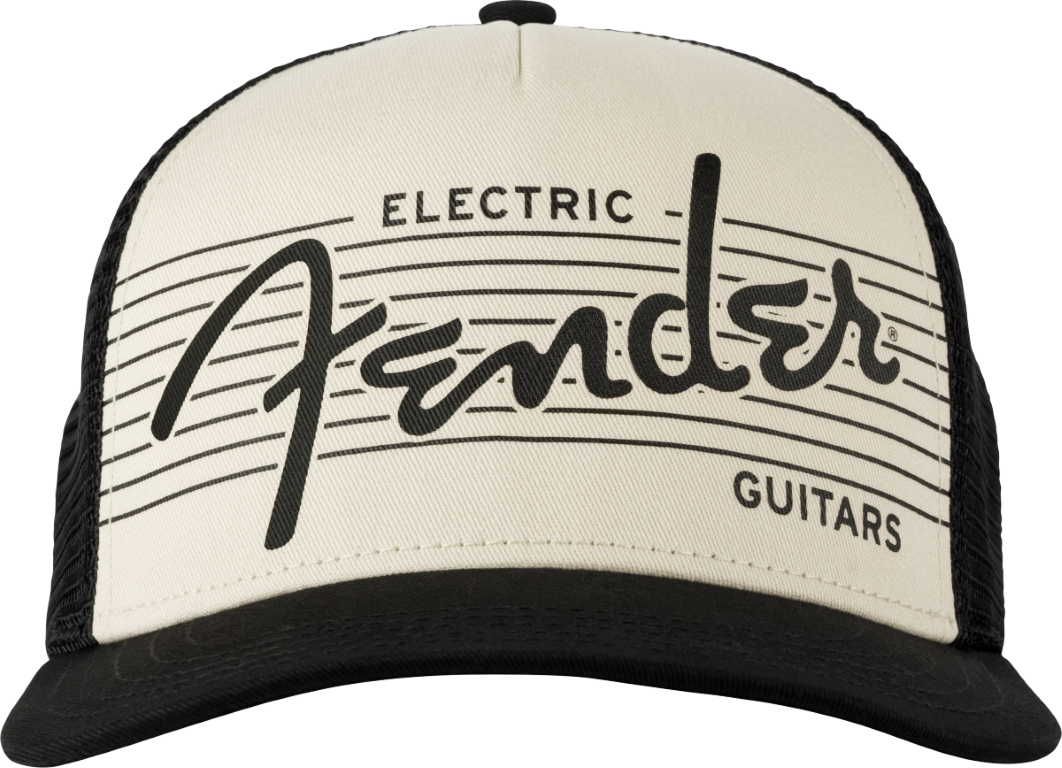 Fender Electric Guitar Hat Black / Cream - Casquette - Taille Unique - Gorra - Variation 1