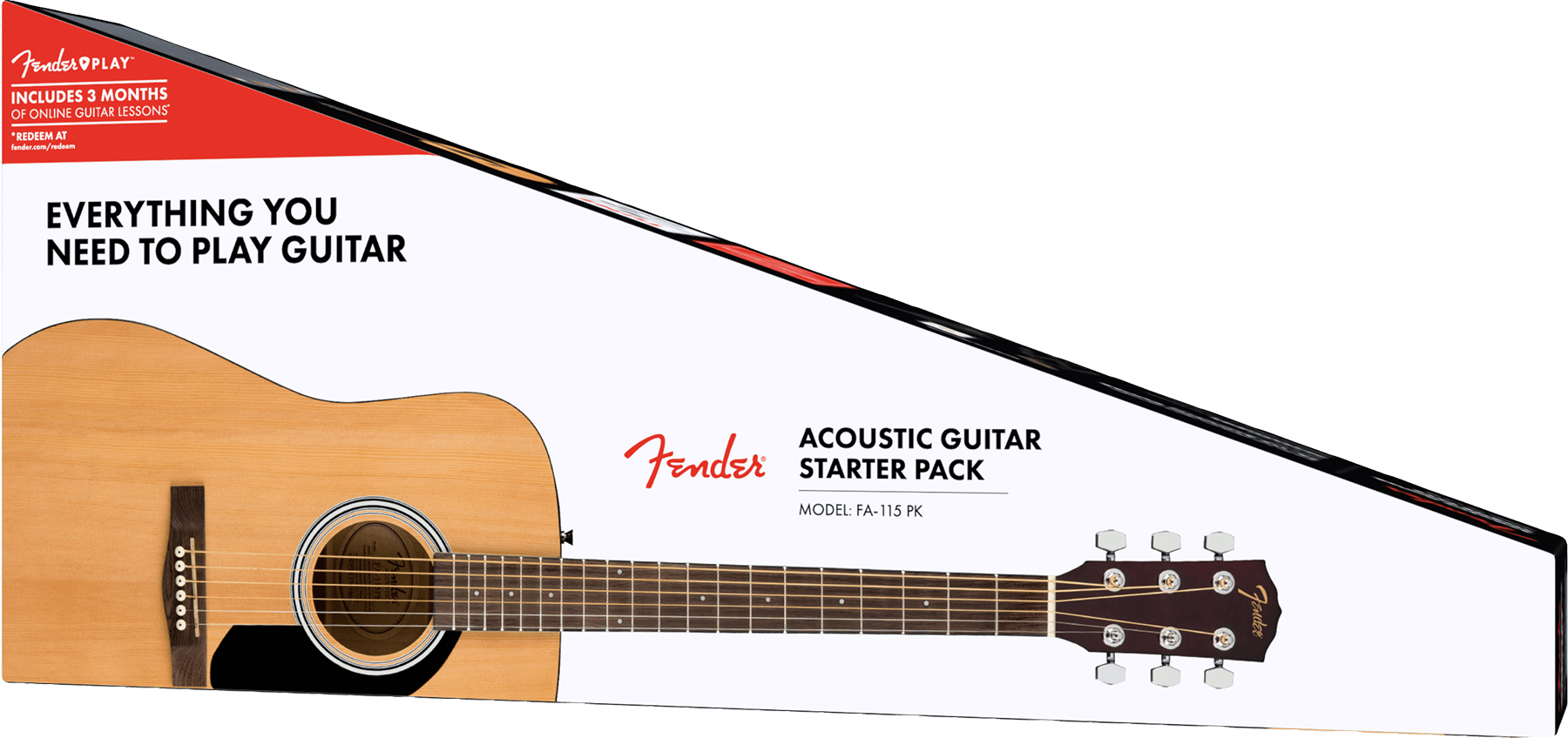 Fender Fa-115 Pack Dreadnought Epicea Acajou Wal - Natural - Pack guitarra acústica - Variation 1