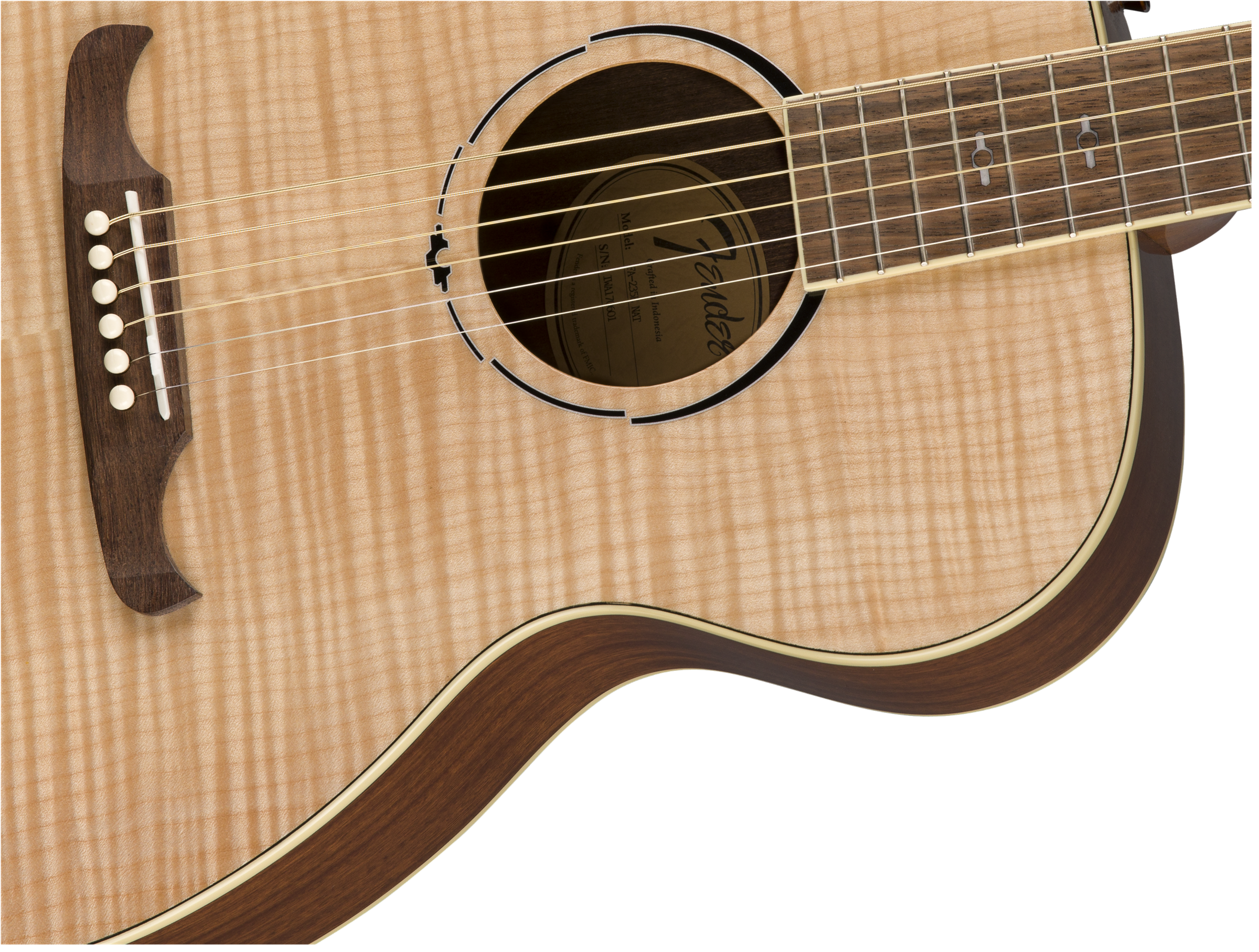 Fender Fa-235e Alternative Concert Erable Acajou Lau - Natural - Guitarra electro acustica - Variation 4