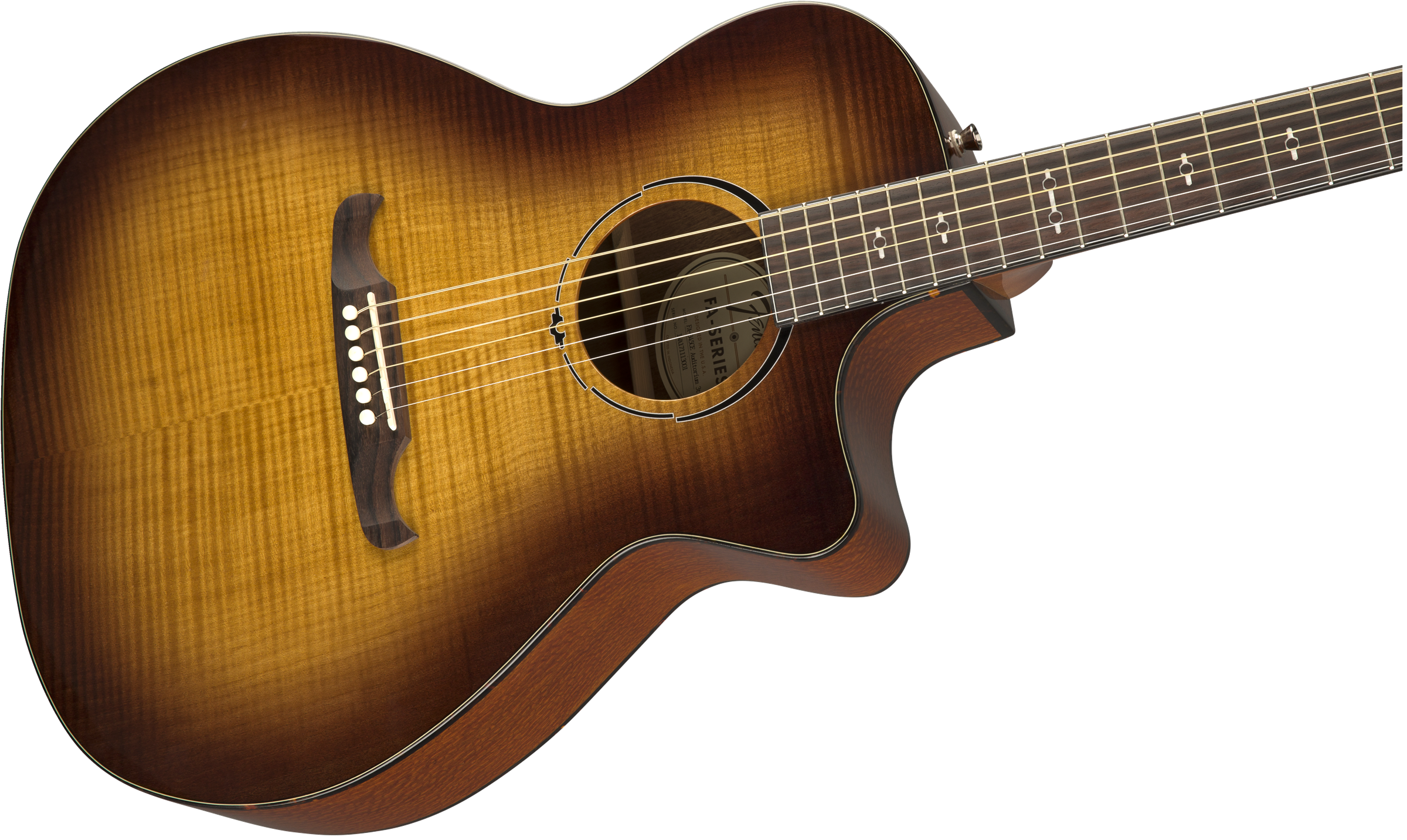 Fender Fa-345ce Alternative Auditorium Cw Erable Lacewood Lau - 3-tone Tea Burst - Guitarra electro acustica - Variation 2