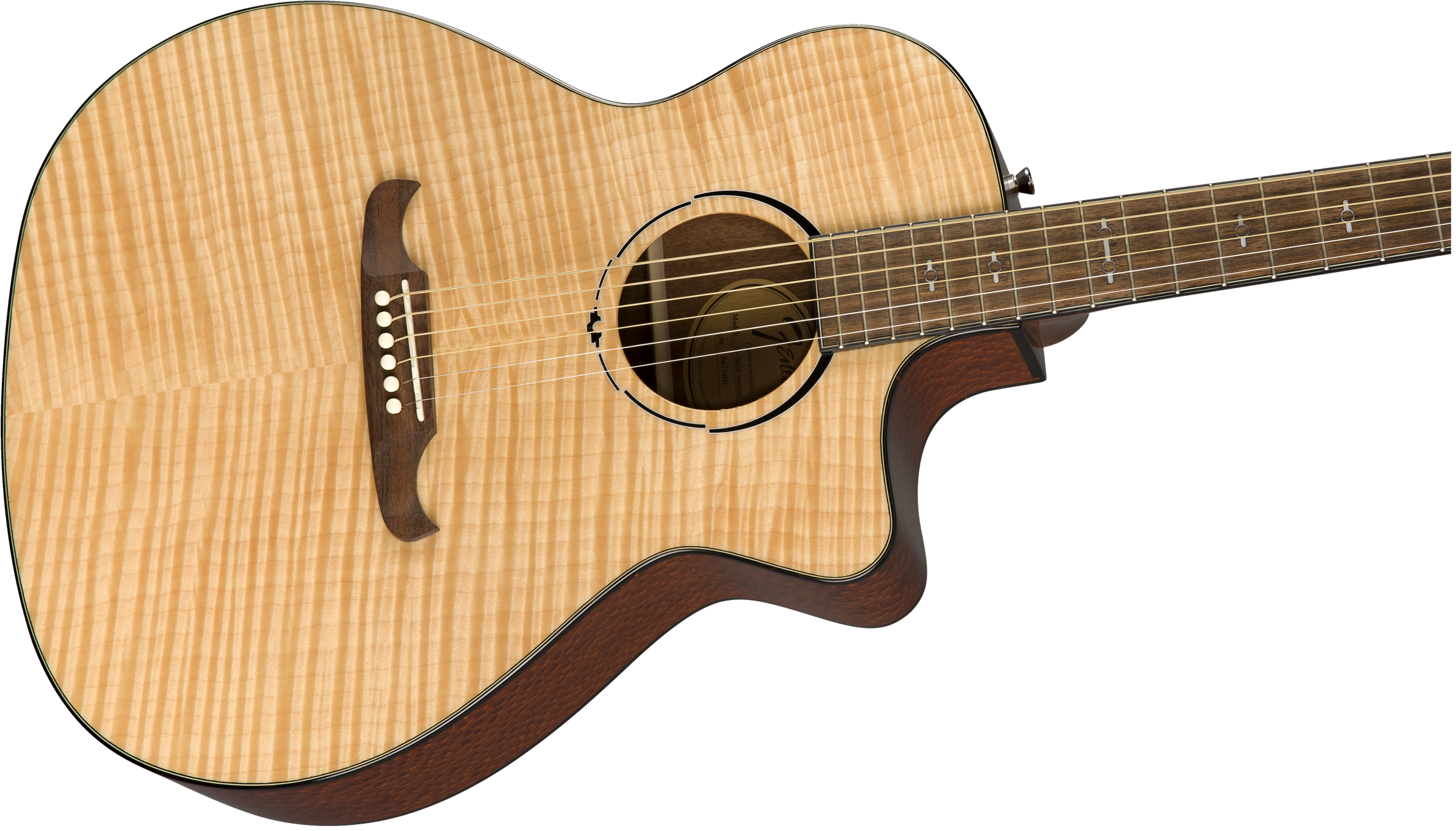 Fender Fa-345ce Alternative Auditorium Cw Erable Lacewood Lau - Natural - Guitarra electro acustica - Variation 3