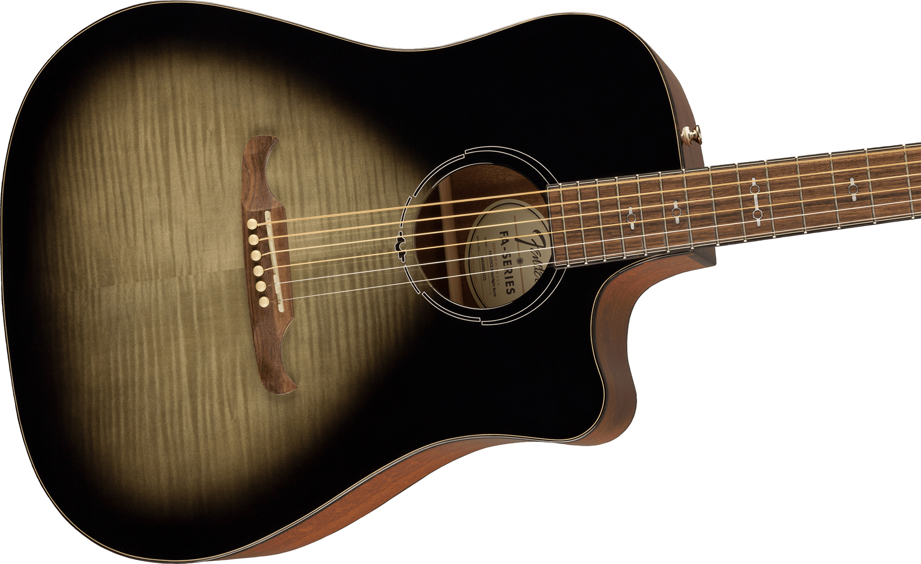 Fender Fa325ce Ltd Dreadnought Cw Erable Lacewood Lau - Moonlight Burst - Guitarra electro acustica - Variation 2