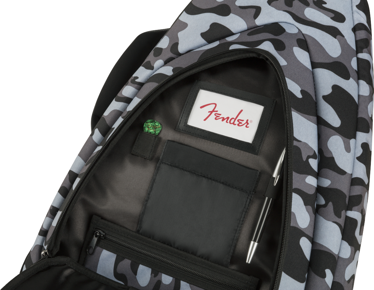 Fender Fe920 Camo Electric Guitar Gig Bag Winter Camo - Bolsa para guitarra eléctrica - Variation 6